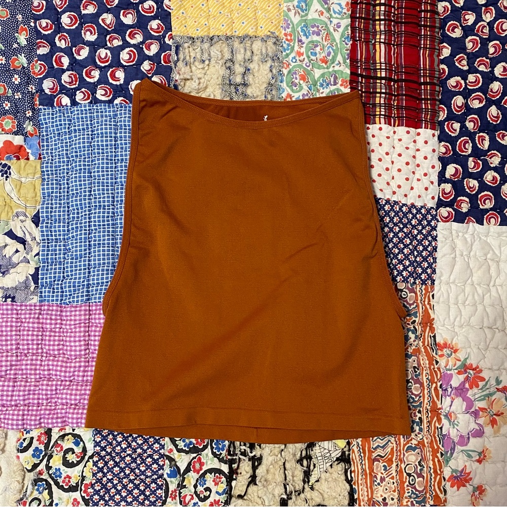 Free People Rust Orange Women's Tank